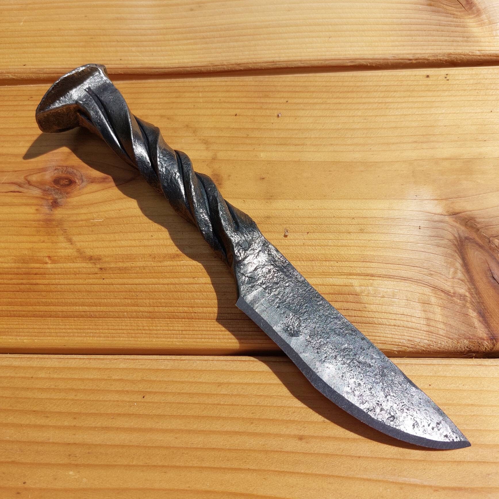 Railroad Spike Knife Letter Opener Collectible Cube Twist Pineapple