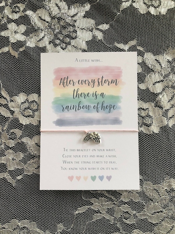 rainbow baby bracelet