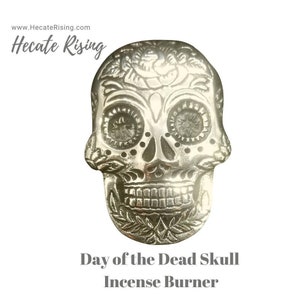 Day of the Dead Skull Incense Burner