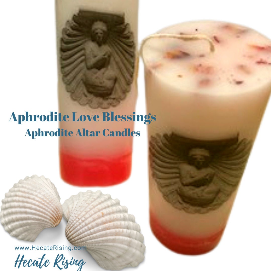 Aphrodite Altar Candles Aphrodite Devotional Altar Candles Birth of