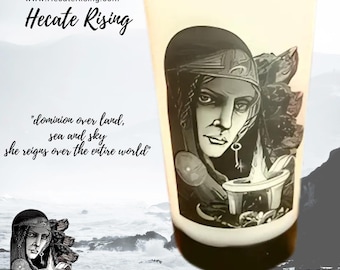 Honoring The Crone Altar Candle - Hecate, Frankincense & Myrrh