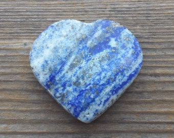 NATURAL LAPIS LAZULI Gemstone Puffy Heart 30-35mm