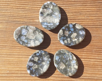 RHYOLITE Worry Stone Natural Stone Hand Carved Gemstone Worry Stone