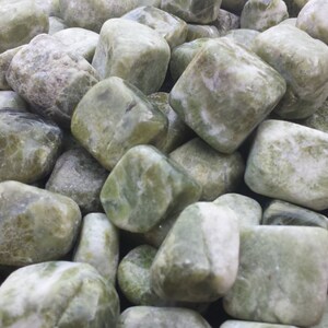 VASONITE VESUVIANITE TUMBLED Stone One 1 Medium/Large Natural Tumble Stone image 4