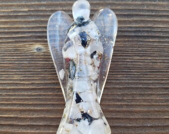 2 INCH RAINBOW MOONSTONE Orgone Gemstone Angel