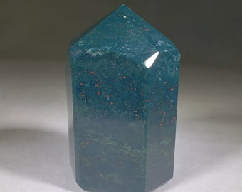 NATURAL BLOODSTONE Stone Carved Faceted Point Gemstone Crystal  Point