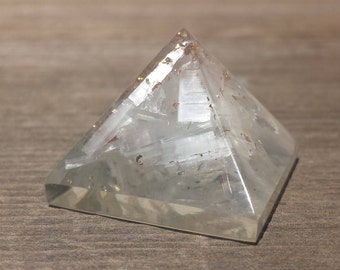 Small (25-30mm) SELENITE Orgone Gemstone Pyramid Small Pyramid Orgone