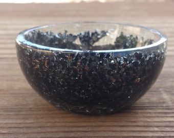 BLACK TOURMALINE 2" Orgone Bowl