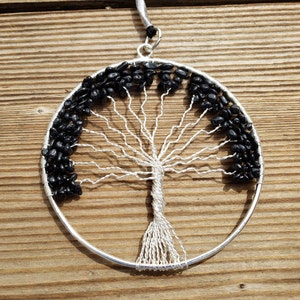 Natural ONYX Tree Of Life Large Suncatcher Decoration Stone Gemstone