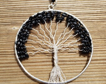 Natural ONYX Tree Of Life Large Suncatcher Decoration Stone Gemstone