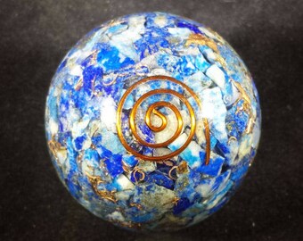 Medium (40-50mm) LAPIS LAZULI Orgone Gemstone Sphere Orgone Sphere