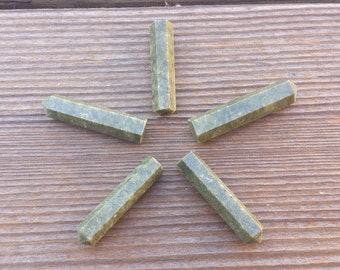NATURAL VASONITE (VESUVIANITE) Single Terminated Gemstone Crystal Pencil Point (One)