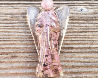 2 INCH RHODONITE Orgone Gemstone Angel