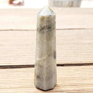 LABRADORITE Faceted Gemstone Obelisk crystal obelisk [6]