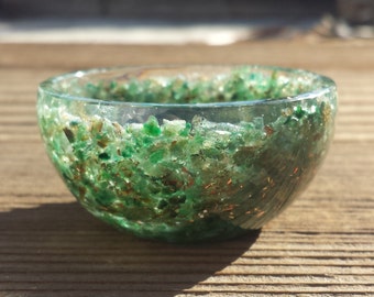 GREEN JADE 2" Orgone Bowl