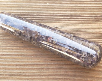 ORGONE LABRADORITE Smooth Gemstone Massage Wand Stone Crystal Wand