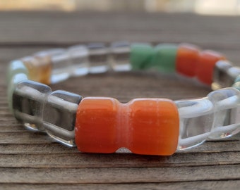 CHUNKY BRACELET Multi-Stone Type 3 Gemstone Stretchy Bracelet