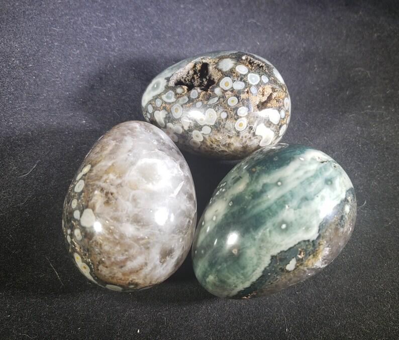 RAINFOREST RHYOLITE EGG Natural Stone Hand Carved Gemstone Egg - Etsy
