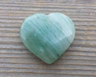 NATURAL JADE Gemstone Puffy Heart 30-35mm