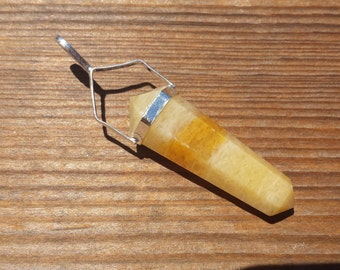 Natural GOLDEN QUARTZ Crystal D - Point Pendant Gemstone