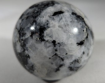 LARGE!!! RAINBOW MOONSTONE Sphere Natural Stone Hand Carved Gemstone Sphere 42mm[52]