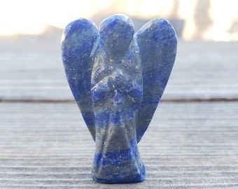 1" LAPIS LAZULI ANGEL Natural Handcarved Stone Gemstone