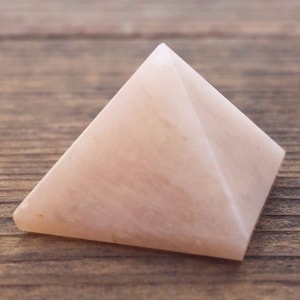 MOONSTONE natural small gemstone crystal pyramid 20-22