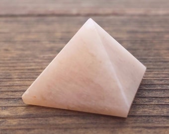MOONSTONE natural small gemstone crystal pyramid 20-22