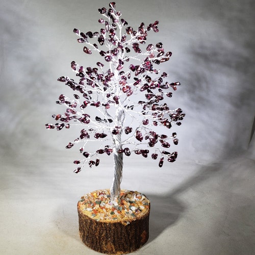 Natural MOTIVATION Gemstone Chip Tree With 150 Stones Crystal - Etsy