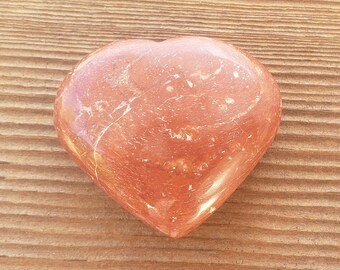NATURAL RED JASPER Gemstone Puffy Heart 50-60mm