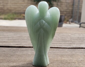 3" GREEN AVENTURINE ANGEL Natural Handcarved Stone Gemstone
