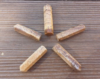 NATURAL PICTURE JASPER Single Terminated Gemstone Crystal Pencil Point (One)