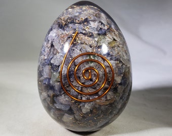 Large (70-75mm) BLUE AVENTURINE Orgone Gemstone Egg