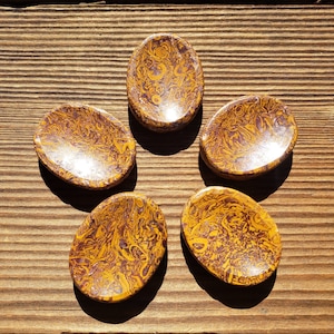CALLIGRAPHY STONE Worry Stone Natural Stone Hand Carved Gemstone Worry Stone