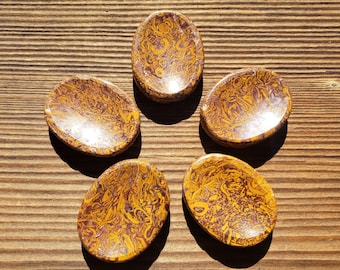 CALLIGRAPHY STONE Worry Stone Natural Stone Hand Carved Gemstone Worry Stone