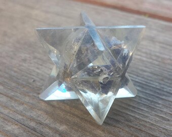 ORGONE BLUE AVENTURINE Gemstone Merkaba Star Orgone