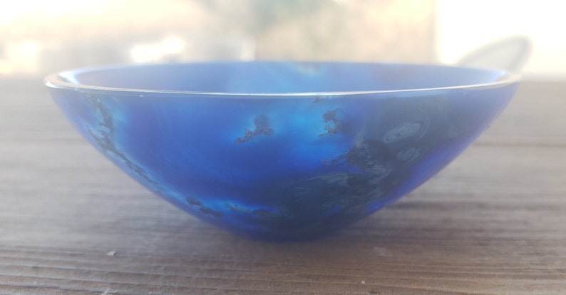 LARGE 3quot; BLUE ONYX Bowl Natural Stone Hand Carved Gemstone LARGE 3quot; BLUE ONYX Bowl Natural Stone Hand Carved Gemstone