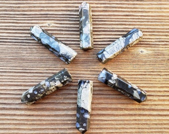 NATURAL RHYOLITE Single Terminated Gemstone Crystal Pencil Point (One)