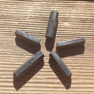 NATURAL BLACK TOURMALINE Single Terminated Gemstone Crystal Pencil Point (One)
