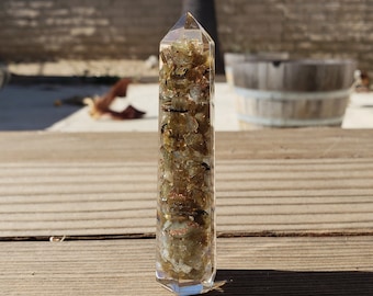ORGONE LABRADORITE Obelisk