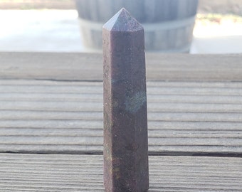 RUBY IN KYANITE Faceted Gemstone Obelisk crystal obelisk [4]