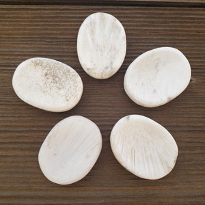 SCOLECITE Worry Stone Natural Stone Hand Carved Gemstone Worry Stone