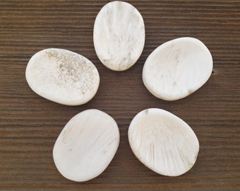 SCOLECITE Worry Stone Natural Stone Hand Carved Gemstone Worry Stone