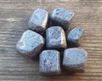 HEMATITE TUMBLED Stone One (1) Medium/Large Natural Tumble Stone
