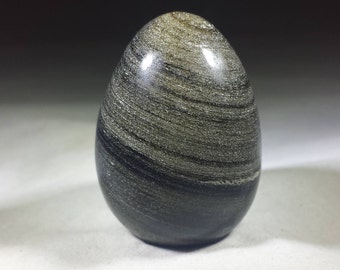 GOLDEN OBSIDIAN Natural Stone Hand Carved Gemstone Egg