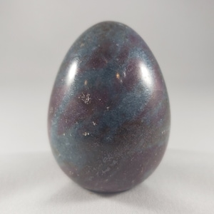 RUBY In KYANITE EGG Natural Stone Hand Carved Gemstone Egg