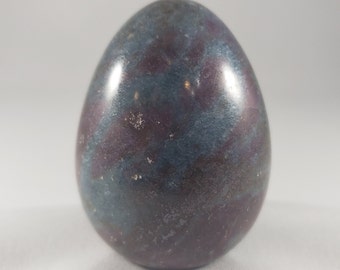 RUBY In KYANITE EGG Natural Stone Hand Carved Gemstone Egg