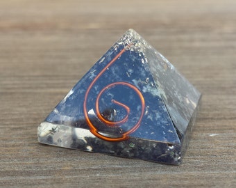 Small (25-30mm) RUBY In MATRIX COIL Orgone Gemstone Pyramid Small Pyramid Orgone