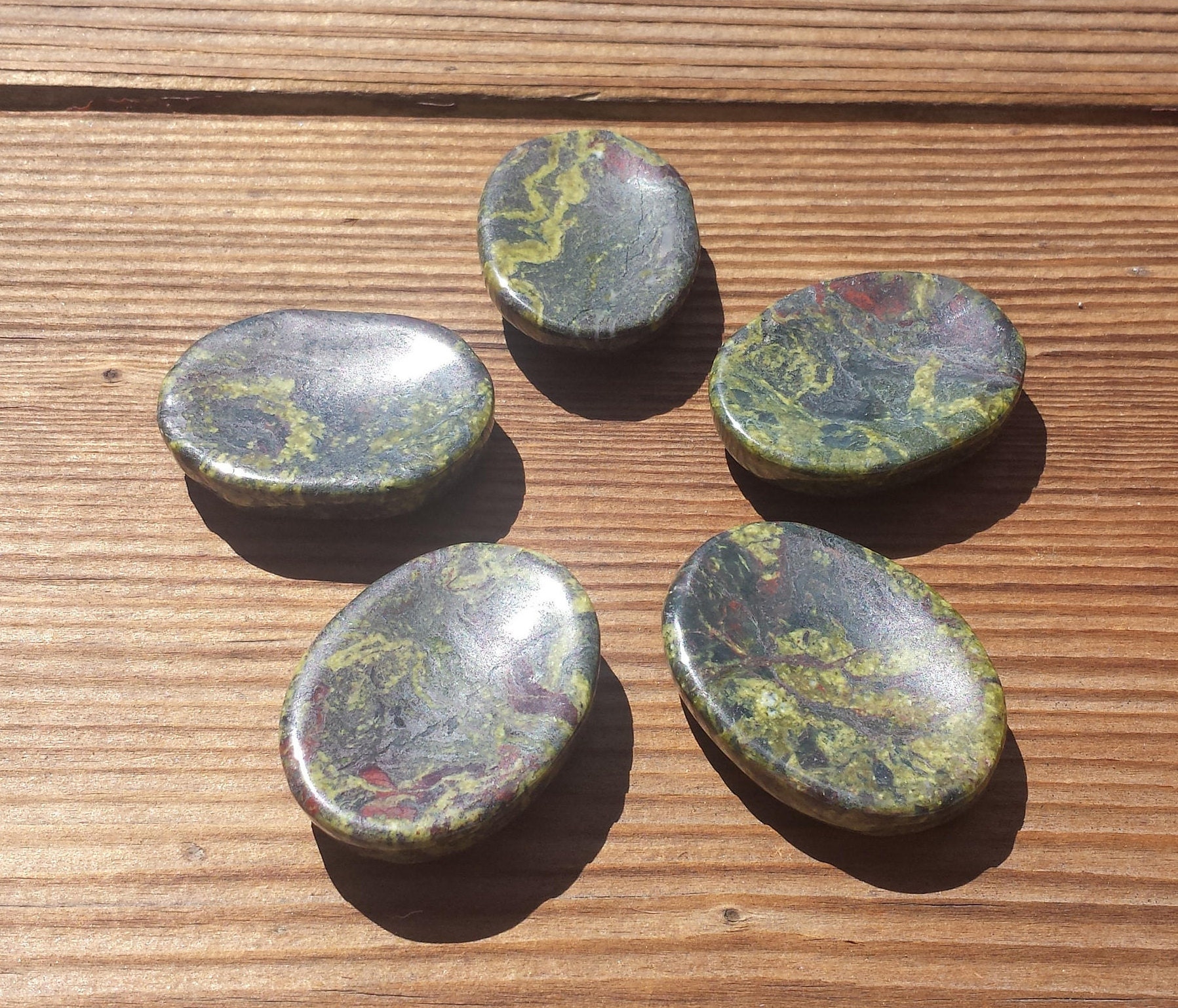 DRAGON STONE Worry Stone Natural Stone Hand Carved Gemstone Worry Stone