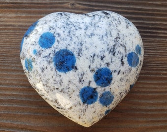 Large NATURAL K2 JASPER Gemstone Puffy Heart 60-70mm